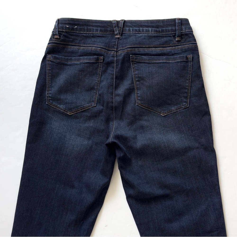 Wit Wisdom Ab Solution Skinny Jeans Womens 8 Dark Wash Stretch Mid Rise Denim - Picture 4 of 10